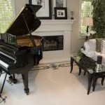 Impressive Living Room With A Grand Piano